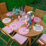 6+1'li Krem & Pembe Mandala Özel Tasarımlı Supla Runner Seti Realhomes