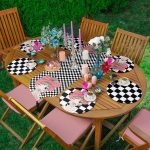 - SuplaRunnerSet146-61li-Kareli-Dama-Zeminli-Opucuk-Atan-Kiz-Tasarimli-Supla-Runner-Seti - Realhomes  6+1'li Kareli Dama Zeminli Öpücük Atan Kız Tasarımlı Supla Runner Seti Realhomes