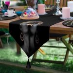 - SuplaRunnerSet148-61li-Siyahi-Afrikan-Women-Ozel-Tasarimli-Supla-Runner-Seti-2 - Realhomes  6+1'li Siyahi Afrikan Women Özel Tasarımlı Supla Runner Seti Realhomes