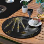 - SuplaRunnerSet148-61li-Siyahi-Afrikan-Women-Ozel-Tasarimli-Supla-Runner-Seti-3 - Realhomes  6+1'li Siyahi Afrikan Women Özel Tasarımlı Supla Runner Seti Realhomes