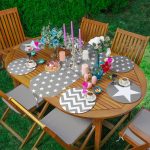 6+1'li Gri Zigzag & Yıldız Tasarımlı Supla Runner Seti Realhomes