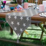 6+1'li Gri Zigzag & Yıldız Tasarımlı Supla Runner Seti Realhomes