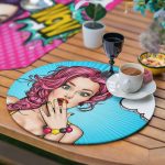 - SuplaRunnerSet151-61li-Pop-Art-Women-Girl-Ozel-Tasarimli-Supla-Runner-Seti-3 - Realhomes  6+1'li Pop-Art Women Girl Özel Tasarımlı Supla Runner Seti Realhomes