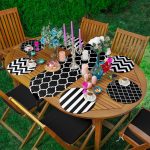 6+1'li Siyah Beyaz Geometrik Çizim Temalı Supla Runner Seti Realhomes