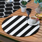 6+1'li Siyah Beyaz Geometrik Çizim Temalı Supla Runner Seti Realhomes