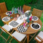 6+1'li Siyah Beyaz Home Sweet Home Özel Tasarım Supla Runner Seti Realhomes