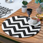 6+1'li Siyah Beyaz Home Sweet Home Özel Tasarım Supla Runner Seti Realhomes