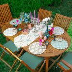 6+1'li Deniz Konseptli Pastel Renkli Supla Runner Seti Realhomes