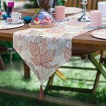 6+1'li Renkli Sonbahar Yaprakları Özel Tasarım Supla Runner Seti Realhomes