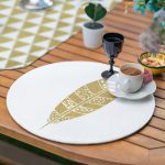 6+1'li Gold Desenli Hello Tasarımlı Supla Runner Seti Realhomes