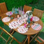 6+1'li Geyik & Kar Tanesi Özel Tasarım Temalı Supla Runner Seti Realhomes