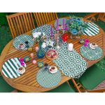 - SuplaRunnerSet213-61li-Koyu-Yesil-Geometrik-Cizimli-Ozel-Tasarimli-Supla-Runner-Seti-1 - Realhomes 6+1'li Koyu Yeşil Geometrik Çizimli Özel Tasarımlı Supla Runner Seti Realhomes