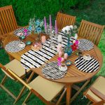 - SuplaRunnerSet214-61li-Siyah-Beyaz-Cizgili-Gold-Yaprak-Taneleri-Supla-Runner-Seti - Realhomes 6+1'li Siyah Beyaz Çizgili Gold Yaprak Taneleri Supla Runner Seti Realhomes