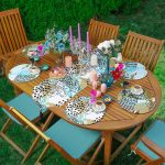 - SuplaRunnerSet216-61li-Siyah-Beyaz-Cizgili-Mavi-Puan-Tasarimli-Supla-Runner-Seti - Realhomes 6+1'li Siyah Beyaz Çizgili Mavi Puan Tasarımlı Supla Runner Seti Realhomes