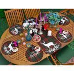 6+1'li Mery Christmas Ekose Özel Tasarım Supla Runner Seti Realhomes