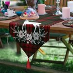 6+1'li Mery Christmas Ekose Özel Tasarım Supla Runner Seti Realhomes