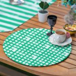 - SuplaRunnerSet223-61li-Yesil-Geometrik-Cizimli-Ozel-Tasarim-Supla-Runner-Seti-3 - Realhomes  6+1'li Yeşil Geometrik Çizimli Özel Tasarım Supla Runner Seti Realhomes