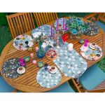 6+1'li Rengarenk Çiçekler Özel Tasarımlı Supla Runner Seti Realhomes