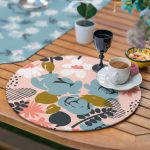 6+1'li Rengarenk Çiçekler Özel Tasarımlı Supla Runner Seti Realhomes