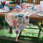 6+1'li Rengarenk Zemin Çiçek Tasarımlı Supla Runner Seti Realhomes