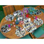 - SuplaRunnerSet236-61li-Gold-Detayli-Siyah-Zeminde-Palmiye-Agaclari-Supla-Runner-Seti-1 - Realhomes  6+1'li Gold Detaylı Siyah Zeminde Palmiye Ağaçları Supla Runner Seti Realhomes