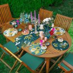 - SuplaRunnerSet237-61li-Tropik-Yaprak-Tasarimli-Supla-Runner-Seti - Realhomes 6+1'li Tropik Yaprak Tasarımlı Supla Runner Seti Realhomes