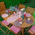 - SuplaRunnerSet252-61li-Pembe-Siyah-Zebra-Desen-Tasarimli-Supla-Runner-Seti - Realhomes 6+1'li Pembe & Siyah Zebra Desen Tasarımlı Supla Runner Seti Realhomes