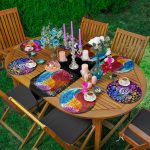 6+1'li Renkli Uzakdoğu Etnik Figürlü Supla Runner Seti Realhomes