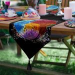 6+1'li Renkli Uzakdoğu Etnik Figürlü Supla Runner Seti Realhomes