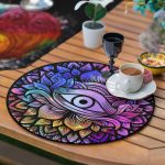 6+1'li Renkli Uzakdoğu Etnik Figürlü Supla Runner Seti Realhomes