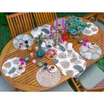 - SuplaRunnerSet274-61li-Renkli-Zemin-Yaprak-Cizimli-Ozel-Tasarim-Supla-Runner-Seti-1 - Realhomes  6+1'li Renkli Zemin Yaprak Çizimli Özel Tasarım Supla Runner Seti Realhomes