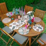 - SuplaRunnerSet274-61li-Renkli-Zemin-Yaprak-Cizimli-Ozel-Tasarim-Supla-Runner-Seti - Realhomes  6+1'li Renkli Zemin Yaprak Çizimli Özel Tasarım Supla Runner Seti Realhomes