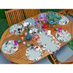 - SuplaRunnerSet282-61li-Yesil-Zeminli-Cicek-Tasarimli-Supla-Runner-Seti-1 - Realhomes  6+1'li Yeşil Zeminli Çiçek Tasarımlı Supla Runner Seti Realhomes