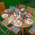 6+1'li Krem Zemin Onedraw Özel Tasarımlı Supla Runner Seti Realhomes