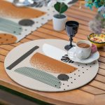 6+1'li Krem Zemin Onedraw Özel Tasarımlı Supla Runner Seti Realhomes