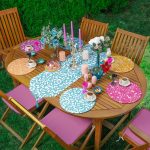 6+1'li Rengarenk Çiçekler Özel Tasarımlı Supla Runner Seti Realhomes