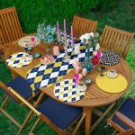 - SuplaRunnerSet293-61li-Sari-Lacivert-Zigzag-Ekose-Tasarimli-Supla-Runner-Seti - Realhomes  6+1'li Sarı Lacivert Zigzag & Ekose Tasarımlı Supla Runner Seti Realhomes