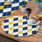 - SuplaRunnerSet293-61li-Sari-Lacivert-Zigzag-Ekose-Tasarimli-Supla-Runner-Seti-3 - Realhomes  6+1'li Sarı Lacivert Zigzag & Ekose Tasarımlı Supla Runner Seti Realhomes