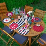 6+1'li Çapa Özel Tasarımlı Denizci Temalı Supla Runner Seti Realhomes