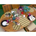 6+1'li Altın Varaklı Yılbaşı Temalı Supla Runner Seti Realhomes