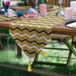 6+1'li Altın Varaklı Yılbaşı Temalı Supla Runner Seti Realhomes