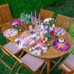 6+1'li Renkli Palmiye Ağaçları Özel Tasarımlı Supla Runner Seti Realhomes