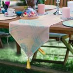 6+1'li Gold Detaylı Renkli Özel Tasarım Supla Runner Seti Realhomes