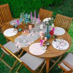 6+1'li Soft Rengarenk Çiçek Tasarımlı Supla Runner Seti Realhomes