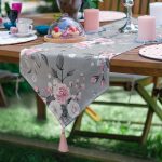 6+1'li Soft Rengarenk Çiçek Tasarımlı Supla Runner Seti Realhomes