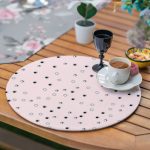 6+1'li Soft Rengarenk Çiçek Tasarımlı Supla Runner Seti Realhomes