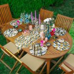 6+1'li Geometrik Özel Tasarımlı Gold Detaylı Supla Runner Seti Realhomes