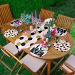 6+1'li Pembe Temalı Love Tasarımlı Supla Runner Seti Realhomes