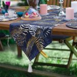 - SuplaRunnerSet373-61li-Lacivert-Altin-Varakli-Yaprak-Tasarimli-Supla-Runner-Seti-2 - Realhomes 6+1'li Lacivert Altın Varaklı Yaprak Tasarımlı Supla Runner Seti Realhomes