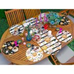 - SuplaRunnerSet376-61li-Siyah-Beyaz-Zemin-Kabak-Desenli-Supla-Runner-Seti-1 - Realhomes  6+1'li Siyah Beyaz Zemin Kabak Desenli Supla Runner Seti Realhomes